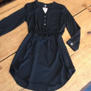 Mittoshop womens black shirt dress size medium